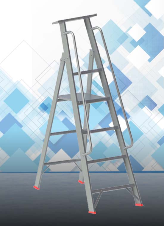 Heavy Duty Platform Aluminum Ladder Supplier in UAE